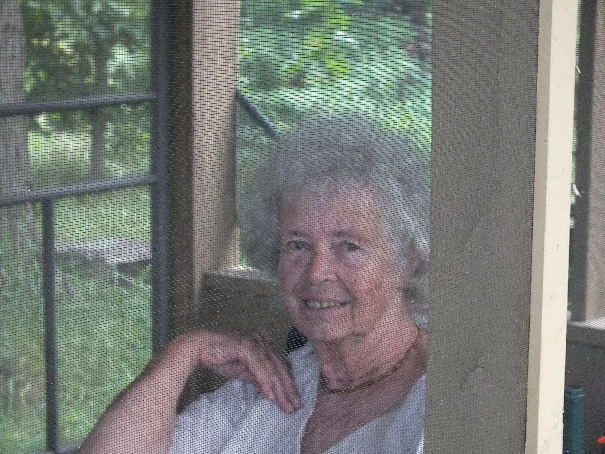 Hedy Muysson in her Tea House in 2015