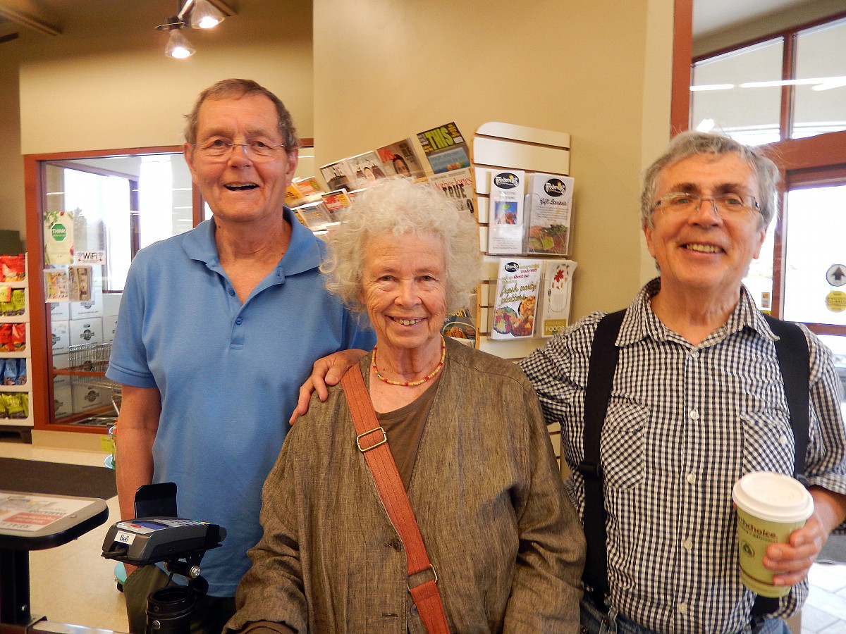Charlie Dobie, Peter Zorzi and Hedy Muysson in Foodsmith's in Perth in 2015